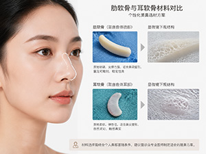 肋骨鼻和耳软骨鼻怎么选：上海鼻综合材料对比攻略